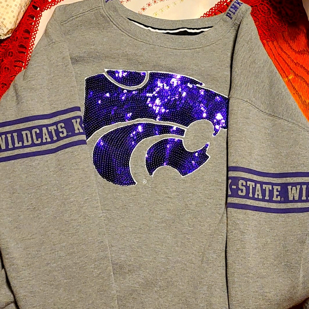 pink K state wildcats sweatshirt